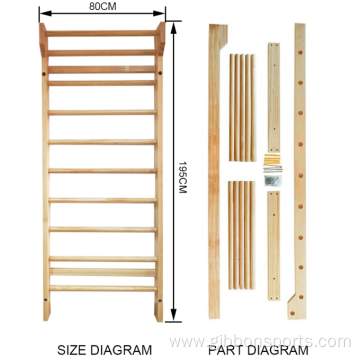 Solid Pine Wood Swedish Ladder